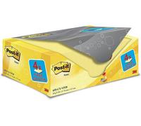 Post-it Sticky Notes Canary Yellow 76x127mm VALUE PACK 4 FREE Pads (Pack of 20)