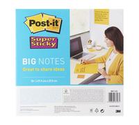 Stikatak Post-It Super Sticky Big Notes, Pack Of 1 Pad, With 30 Sheets,279 mm X 279 mm, Yellow - Large Extra Sticky Notes For Note Taking,