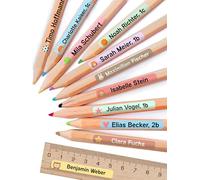 StiKiddo® 75 Premium Name Stickers for Kids in School - Personalised Sticky Labels, Ideal for Pens, Pencils & School Supplies - Sand