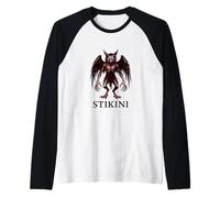 Stikini Owl-Witch Shape-Shifter Seminole Legend Design Raglan Baseball Tee