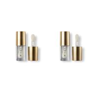 Stila Heavens Dew Lip Oil Raindrop - Clear With Shimmer - Cruelty-Free Hydrating & Moisturizing With Hyaluronic Acid & Jojoba Seed Oil (Pack of 2)