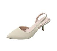 Stiletto Heels Women Pointed Toe Heels Ladies Solid Color Ankle Strap Ankle Strap Club and Night Out Perfect for Special Occasions - Perfect for Elegant Evening Wear Beige
