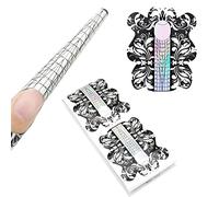Stiletto Nail Forms for Gel Builder Acrylic 100Pcs Extra Long, LEA-SHALL