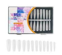 Stilettos False Nails Tips,Pre-File Full Covers Press on Nails Soak Off Gel Tip for Nails Extensions