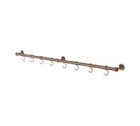 Stiley Living 1000mm Kitchen Utensil Rail with 8 Hooks (Antique Copper)