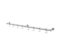 Stiley Living 1000mm Kitchen Utensil Rail with 8 Hooks (Stainless Steel)