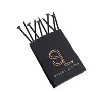 Stiley Living Countersunk Screws 3.4mm X 50mm (Pack Of 10) Matt Gunmetal