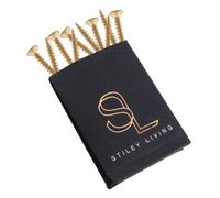 Stiley Living Countersunk Screws 5mm X 30mm (Pack Of 10) Brass