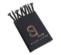 Stiley Living Countersunk Screws 5mm X 30mm (Pack Of 10) Matt Gunmetal