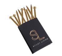 Stiley Living Countersunk Screws 5mm X 60mm (Pack Of 10) Brass