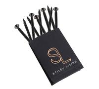 Stiley Living Countersunk Screws - Flat Head, Stainless Steel, Corrosion Resistant, Phillips Drive, Decorative Fixings - Pack of 10 (Gunmetal, 5mm X 60mm)