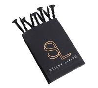 Stiley Living Countersunk Screws - Flat Head, Stainless Steel, Corrosion Resistant, Phillips Drive, Decorative Fixings - Pack of 10 (Matt Black, 5mm x 30mm)
