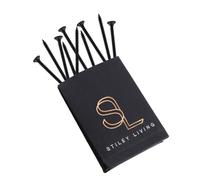Stiley Living Countersunk Screws - Flat Head, Stainless Steel, Corrosion Resistant, Phillips Drive, Decorative Fixings - Pack of 10 (Matt Black, 3.4mm X 50mm)