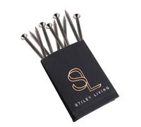 Stiley Living Countersunk Screws - Flat Head, Stainless Steel, Corrosion Resistant, Phillips Drive, Decorative Fixings - Pack of 10 (Stainless Steel, 5mm X 60mm)