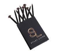 Stiley Living Countersunk Screws - Flat Head, Stainless Steel, Corrosion Resistant, Phillips Drive, Decorative Fixings - Pack of 10 (Antique Copper, 5mm X 60mm)