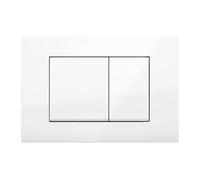 Stilform Push Plate White Matt Compatible with Geberit Duofix Sigma (UP 320) 2 Quantity Flush