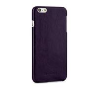 StilGut Cover, Genuine Leather Case compatible with iPhone 6s Plus & iPhone 6 Plus, Lava Purple