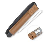 StilGut Pencil Holder for Apple iPad Pro 12.9" 2018 Made of Leather, Cognac Vintage