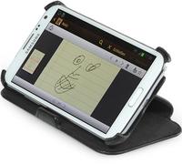 StilGut UltraSlim Case V2 with stand and presentation function for Samsung Galaxy Note II, black