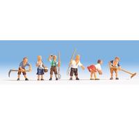 Noch 15618 Mountain Farmers Figures Set - OO/HO Gauge