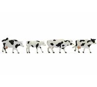 17900 Noch 0 Set 4 Cows Black and White Scale 1:43