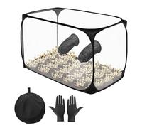 Still Air Box - 90x60x60cm Foldable Transparent Mushroom Grow Tent Kit, Mushroom Growing Kit Box with Gloves, Portable Mushroom Grow Bag for Mushroom Mycology Spores Scientist