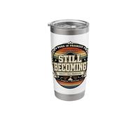 Still Becoming Trust The Process Vintage Motivational Gift. Stainless Steel Insulated Tumbler