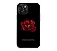 Still Blooming Minimalist Flower, Elegant Red Floral Design Case for iPhone 11 Pro