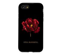 Still Blooming Minimalist Flower, Elegant Red Floral Design Case for iPhone SE (2020) / 7/8