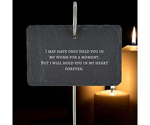 Still Born Miscarriage Infant Baby Loss Memorial Graveside Plaque Held You For A Moment Grave Stake Ornament Quote Poem Slate