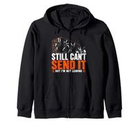 Still Cant Send It Climbing Bouldering Gym Rock Climber Zip Hoodie