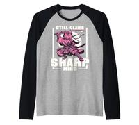 Still Claws. Sharp Mind. Silent Strength in Motion. Raglan Baseball Tee