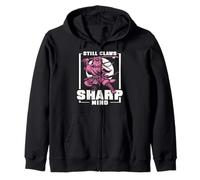 Still Claws. Sharp Mind. Silent Strength in Motion. Zip Hoodie