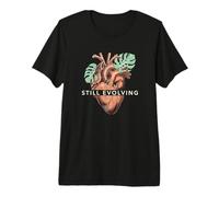 Still Evolving Anatomical Heart Monstera Leaf Premium T-Shirt