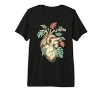Still Evolving Anatomical Heart Monstera Leaf Premium T-Shirt