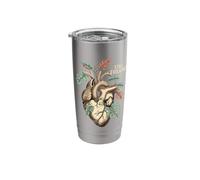 Still Evolving Anatomical Heart Monstera Leaf Stainless Steel Insulated Tumbler