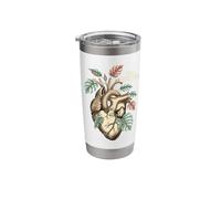 Still Evolving Anatomical Heart Monstera Leaf Stainless Steel Insulated Tumbler