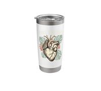Still Evolving Anatomical Heart Monstera Leaf Stainless Steel Insulated Tumbler