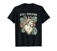 Still Evolving Anatomical Heart Monstera Leaf T-Shirt