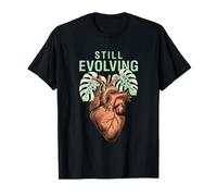 Still Evolving Anatomical Heart Monstera Leaf T-Shirt