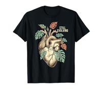 Still Evolving Anatomical Heart Monstera Leaf T-Shirt