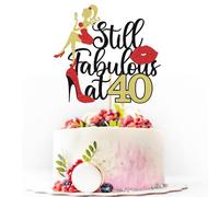 Still Fabulous at 40 cake topper - 40th Vow Renewal - Fabulous Forty- 40th Wedding Anniversary / 40 Years Anniversary Party Decoration