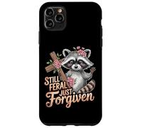 Still Feral Just Forgiven Vintage Christian Cross Raccoon Case for iPhone 11 Pro Max