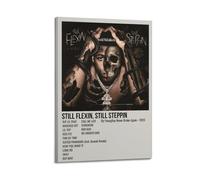 still Flexin still Steppin by Youngboy Never Broke Again Poster Wall Art Aesthetic Cover Poster Design Painting for Living Room Bed Room 24x36inch(60x90cm) Frame-style