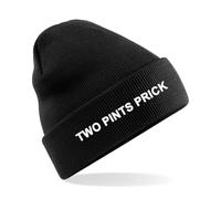 Still Game Two Pints Prick Embroidered Beanie Hat, Warm, Craiglang Style