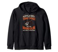 Still Jung enough to play mandolin Zip Hoodie