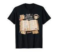 Still Learning His Voice Christian Bible Study Design Value Graphic T-Shirt, Men, Black, L