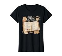 Still Learning His Voice Christian Bible Study Design Value Graphic T-Shirt, Women, Black, S