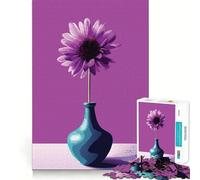 Still Life Flower And Vase 1000 Pieces Jigsaw Puzzles for Teenagers Boost Memory Stress Release Premium Cut Cherished Gift 50x75cm