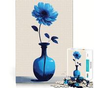 Still Life Flower And Vase Adults Puzzles 1000 Piece Jigsaws Brain Teaser Home Pastime Image Assembly Memorable Gift 38x52cm
